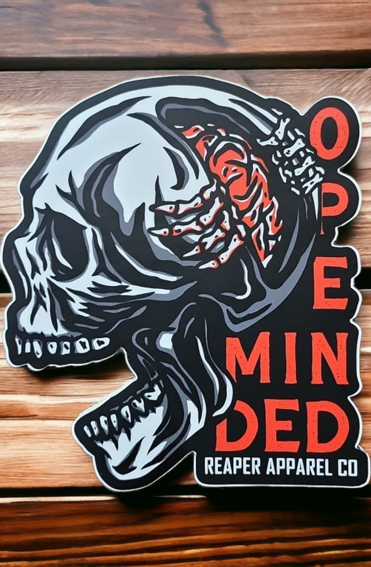 Open Minded 4" Sticker