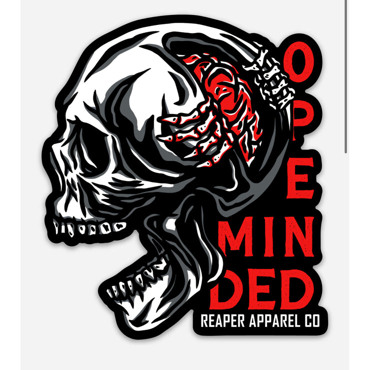 Open Minded 4" Sticker