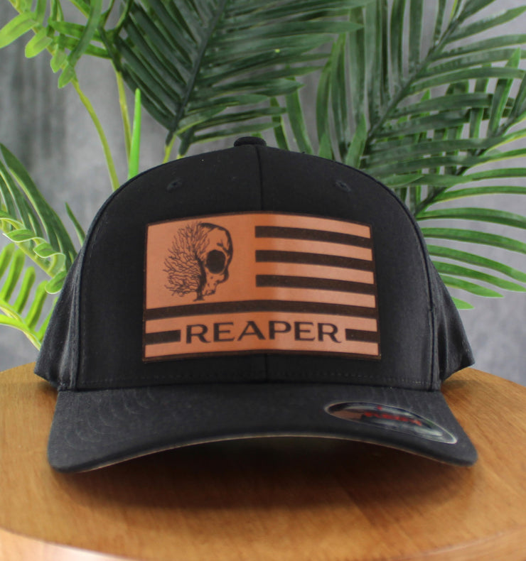 Reaper Flag Leather Patch FLEXFIT