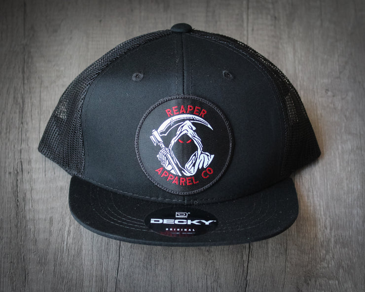 Youth Reaper Logo Hat- Black Snapback