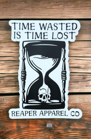 Time Wasted 4" Sticker