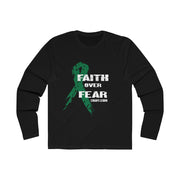 Logan's Legion Faith over Fear Men's Long Sleeve Crew Tee