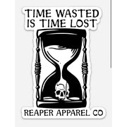 Time Wasted 4" Sticker