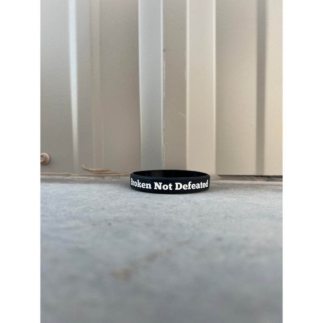 Broken Not Defeated Wristband